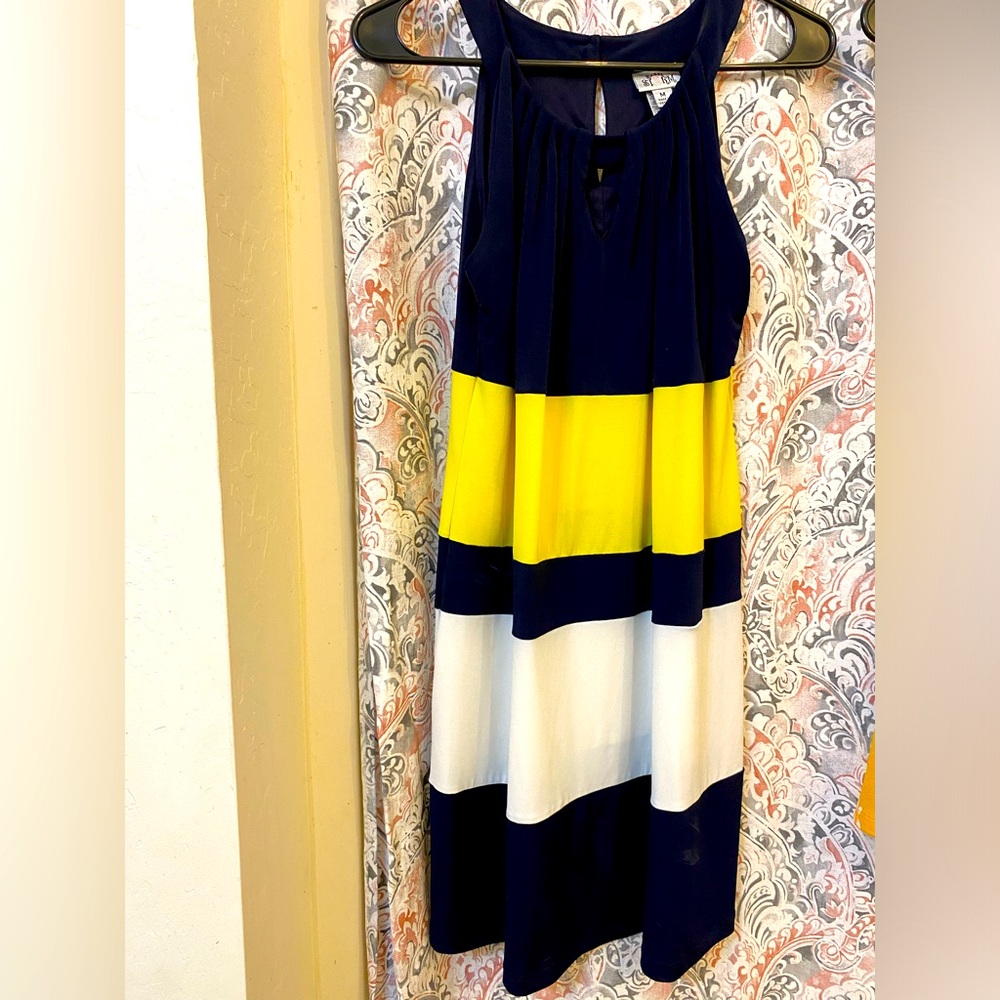 Multi colored spaghetti/neck strap dress
